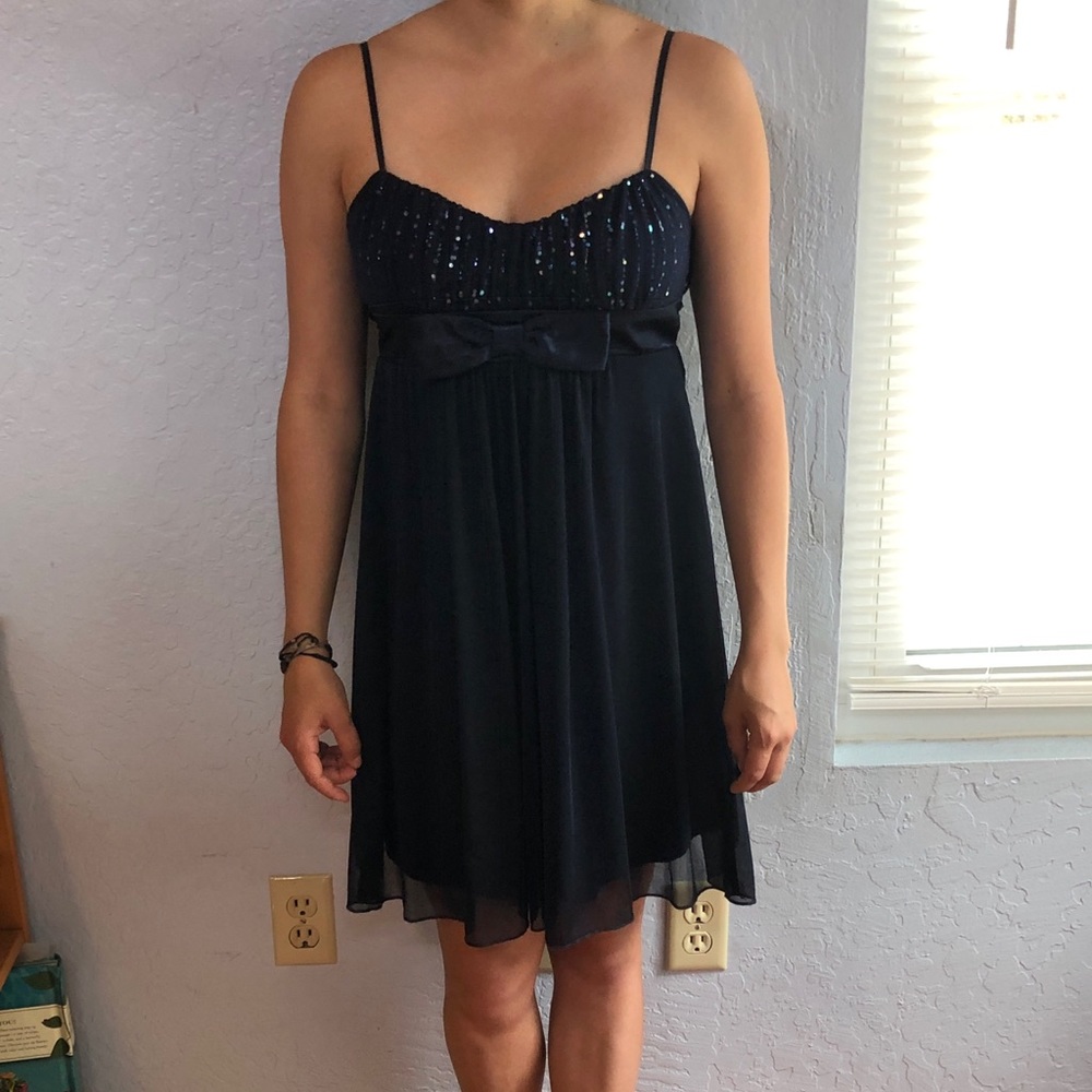 Navy homecoming dress